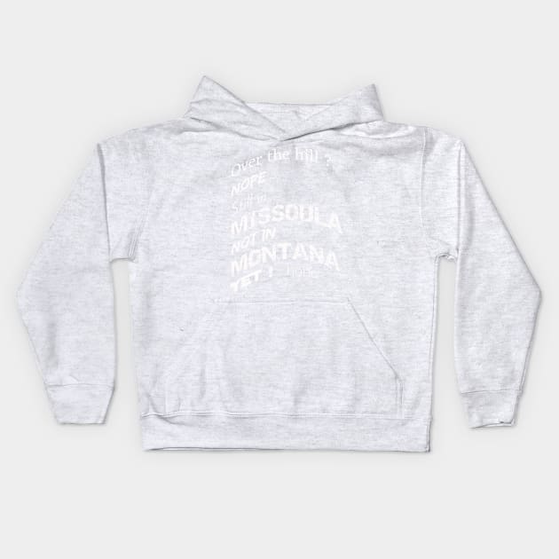 over the hill in missoula montana Kids Hoodie by JONATHAN